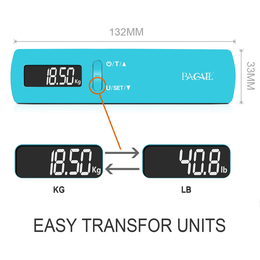BAGAIL Digital Luggage Scale, Hanging Baggage Scale and Digital