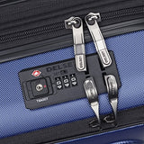 Delsey Luggage Cruise Lite Hardside 21" Carry on Exp. Spinner W/ Front Pocket, Blue