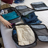 Compression Packing Cubes Travel Luggage-Organizer Set Packs More in Less Space