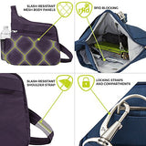 Travelon Anti-Theft Messenger Style Crossbody, Black, One Size