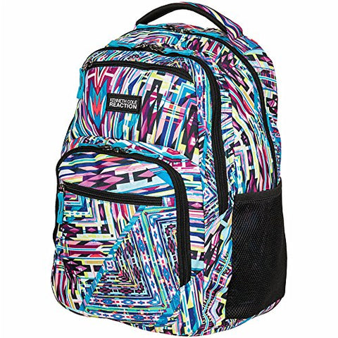 Kenneth Cole R-Tech Double Compartment Backpack With 16" Laptop Pocket, Kaleidoscope