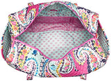 Vera Bradley Iconic Large Travel Duffel, Signature Cotton,Wildflower Paisley, Wildflower Paisley, One Size