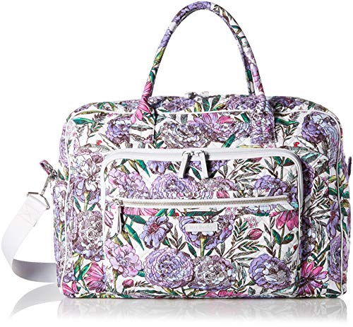 Vera Bradley Iconic Weekender Travel Bag, Signature Cotton, Lavender Meadow