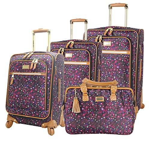 Steve Madden Luggage Honey 4 Piece Spinner Collection (Purple)