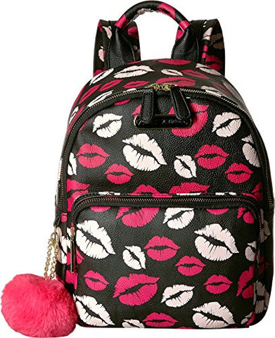 Betsey Johnson Women's Medium Backpack Black Multi One Size