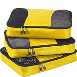 eBags Large Packing Cubes for Travel - 3pc Set - (Canary)