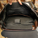 Tidog Korean Leather Backpack Male Student Bag Computer Backpack