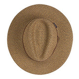 Wallaroo Men'S Outback Sun Hat - 100% Paper Braid - Classy Style, Large, Brown