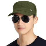 Mens Summer Quick Dry Mesh Flat Top Military Army Cap Cadet Running Golf Baseball Anti UV Sun Hats Snapback Visor