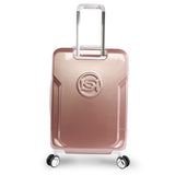 BEBE Women's Stella 21" Hardside Carry-on Spinner Luggage, Rose Gold