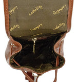 Leatherbay Mini Backpack (Dark Brown)