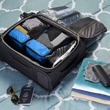 Amazon Basics Small Packing Travel Organizer Cubes Set, Blue - 4-Piece Set