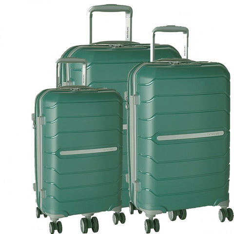Samsonite Freeform 3 Piece Set 21|24|28 Inch Expandable Spinners (One Size, Sage Green)