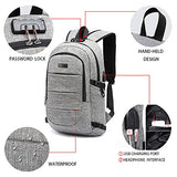 C-Space Business Waterproof Resistant Polyester Laptop Backpack With Usb Charging Port And Lock