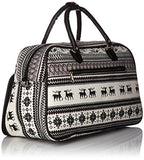 World Traveler Value Series Winter 21-Inch Carry Deer Duffel Bag, Black Trim Deer, One Size