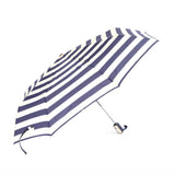 Protable Anti UV Waterproof Navy Strip Sun/Rain Auto Umbrella