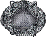 Vera Bradley Iconic Large Travel Duffel, Signature Cotton, Charcoal Medallion, charcoal medallion, One Size