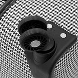 London Fog Cambridge 25 Inch Expandable, Black/White