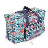 Foldable Travel Bag Women Large Capacity Portable Shoulder Duffle Bag Cartoon Printing Waterproof Weekend Luggage Tote