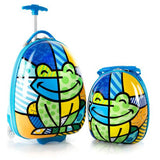Britto for Kids Frog Luggage and Backpack Set