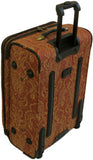 American Flyer Paisely Gold 4 Piece Luggage Set