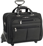 McKlein R Series Ohare Nylon FlyThrough 17in Wheeled Laptop Case