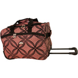 American Flyer Silver Clover 5pc Spinner Luggage Set