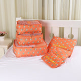 6PCS/Set High Quality Oxford Cloth Travel Mesh Bag In Bag Luggage Organizer Packing Cube