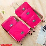 6PCS/Set High Quality Oxford Cloth Travel Mesh Bag Luggage Organizer Packing Cube Organiser