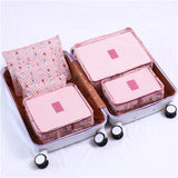 6PCS/Set Travel Bag Sets Waterproof Packing Cube Clothing Sorting System Durable Organizer