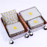 6PCS/Set Travel Bag Sets Waterproof Packing Cube Clothing Sorting System Durable Organizer