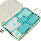 6PCs/Set Travel Bag For Clothes Functional Travel Accessories Organizer Pouch For Luggage High