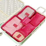 6PCs/Set Travel Bag For Clothes Functional Travel Accessories Organizer Pouch For Luggage High