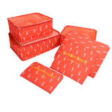 6Pcs/Set Animal Cartoon Travel Organizer Bag Cosmetic Bag Weekend Multifunction Travel Luggage