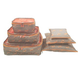 6Pcs Travel Storage Bag Waterproof Clothes Packing Cube Luggage Organizer Set