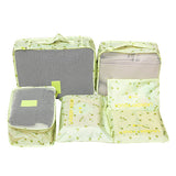 6Pcs/set Travel Bags Women Clothes Cosmetic Sorting Storage Pouch Portable Packing Cube Organizer