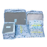 6Pcs/set Travel Bags Women Clothes Cosmetic Sorting Storage Pouch Portable Packing Cube Organizer