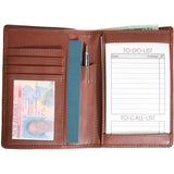 Royce Leather Passport Travel Wallet and Note Organizer 