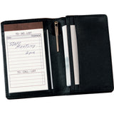 Royce Leather Executive Note Jotter and Business Card Organizer