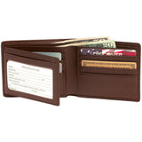 Royce Leather Men's Bifold Wallet w/Double ID Flap