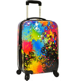 Traveler's Choice Paint Splatter 2 Piece Hardside Expandable Luggage Set