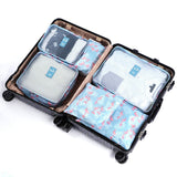 6pcs Packing Cubes Travel Bags Set Unisex Clothing Cosmetics Shoes Data line Sorting Organizer
