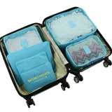 6pcs/set High Quality Luggage Travel Organizer Bag Large for Men Women Clothing Cosmetic Make Up
