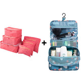 6pcs/set Nylon packing cube large capacity double zipper Waterproof bag Luggage Clothes Tidy