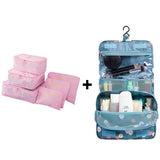 6pcs/set Nylon packing cube large capacity double zipper Waterproof bag Luggage Clothes Tidy