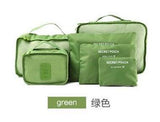 6pcs/set Packing Cube Luggage Travel Bag Large Capacity luggage Bag Zipper suitcase Clothing