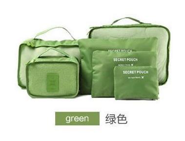 6pcs/set Packing Cube Luggage Travel Bag Large Capacity luggage Bag Zipper suitcase Clothing