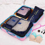 6pcs/set Waterproof Women Men Travel Fashion zipper Bags High Capacity Luggage Clothes Tidy