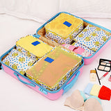 6pcs/set Waterproof Women Men Travel Fashion zipper Bags High Capacity Luggage Clothes Tidy