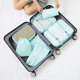 7 PCS/set Waterproof Oxford Travel Packing Cubes Large Capacity Multi Function Luggage Mesh Clothes
